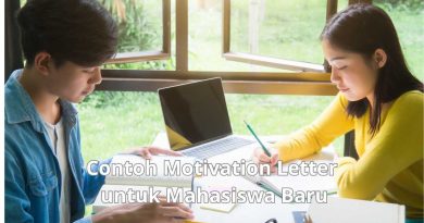 contoh motivation letter untuk mahasiswa baru